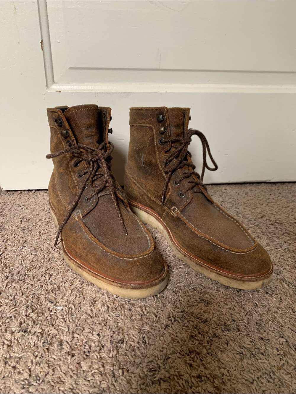 NISOLO Mateo All-Weather Moc Toe Boot Men's 9.5 Brown